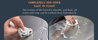 Large Stainless Steel Cutting Board with Lip for Kitchen over Sink Meat Chopping Board Metal Countertop Board