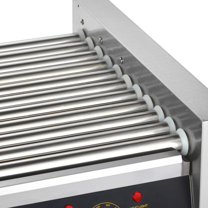 SucceBuy  5/7/11 Commercial Hot Dog Roller Electric Sausage Maker Barbecue Grill Machine for Camping Party Home Appliance 110V